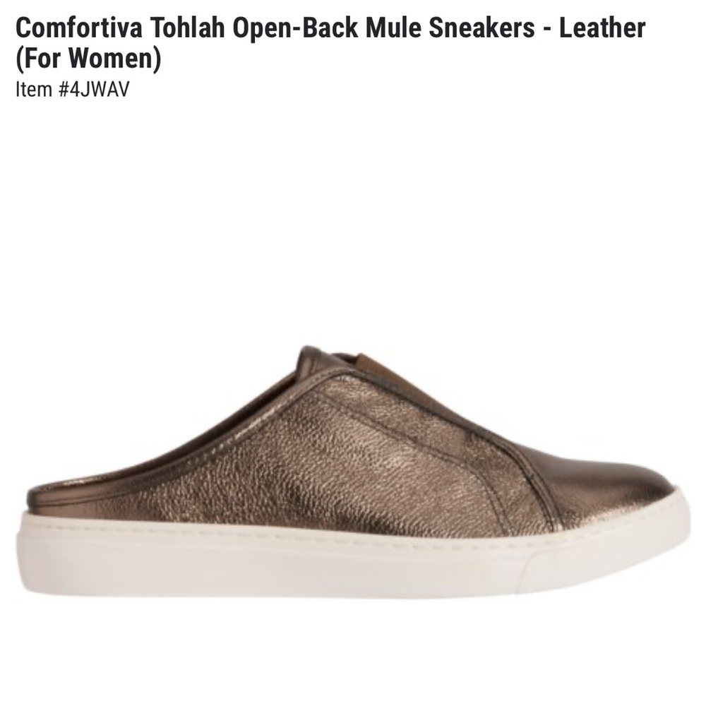 Comfortiva Tohlah Open-Back Mule Sneakers - Leather (For Women)
Size 7.5 NWT